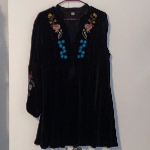 Boho velvet dressXL - Picture 1 of 4